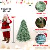 5ft Blue Spruce Christmas Tree with 592 Fire-Resistant Tips, Artificial Xmas Tree Premium Hinged, Foldable Base Christmas Decor for Holiday Home Party