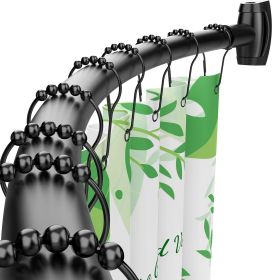 Curved Shower Curtain Rod for Bathroom, 40-72 Inches Adjustable Curved Shower Rod