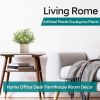 3 Pack Potted Fake Plants Artificial Plastic Eucalyptus Plants Topiaries for Home Office Desk Farmhouse Shelf Room Bathroom Decor(Sage Green)