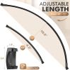 Curved Shower Curtain Rod for Bathroom, 40-72 Inches Adjustable Curved Shower Rod