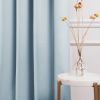 52 x 63 inch Solid Light Blue Thermal Blackout Curtain Panels - Set of 2