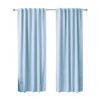 52 x 84 inch Solid Light Blue Thermal Blackout Curtain Panels - Set of 2