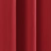 52 x 63 inch Solid Red Thermal Blackout Curtain Panels - Set of 2