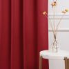 52 x 108 inch Solid Red Thermal Blackout Curtain Panels - Set of 2