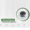 72"W x 72"H Clear PEVA Waterproof Shower Curtain Liner Magnets Bottom Hem