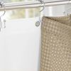 72"W x 72"H Beige Waffle Textured 3 in 1 Shower Curtain Set