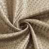 72"W x 72"H Beige Waffle Textured 3 in 1 Shower Curtain Set