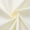 72"W x 84"H Ivory Waffle Textured Shower Curtain Set with Liner