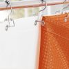 72"W x 72"H Burnt Orange Waffle Textured Shower Curtain Set with Liner