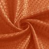 72"W x 72"H Burnt Orange Waffle Textured Shower Curtain Set with Liner