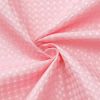 72"W x 72"H Pink Waffle Textured Polyester Shower Curtain Set with PEVA Liner