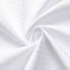 72"W x 72"H White Waffle Textured 3 in 1 Shower Curtain Set