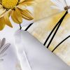 72"W x 78"H Yellow  Vibrant Floral Butterfly Polyester Shower Curtain