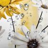 72"W x 78"H Yellow  Vibrant Floral Butterfly Polyester Shower Curtain