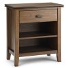Artisan - Bedside Table - Rustic Natural Aged Brown
