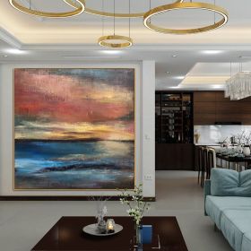 Handmade Oil Painting Wall Art Abstract Oil Painting Handmade Modern Paintings On Canvas Home Decoration For Living Room Home Office Decor (Style: 01, size: 70x70cm)