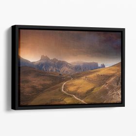 Rosszaehne Floating Framed Canvas (Color: Black, size: 36" x 24" / 90cm x 60cm (approx))