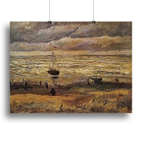 View of the Sea at Scheveningen by Van Gogh Canvas Print or Poster (Type: Poster Print, size: 12" x 8" / 30cm x 20cm (approx))