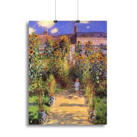 Seine bank at Vetheuil by Monet Canvas Print or Poster (Type: Poster Print, size: 24" x 16" / 60cm x 40cm (approx))