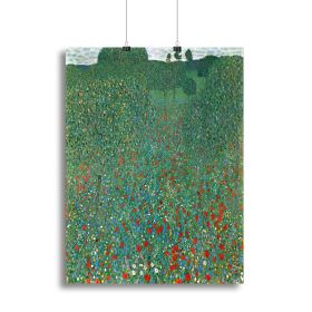Poppy Field by Klimt Canvas Print or Poster (Type: Poster Print, size: 28" x 20" / 70cm x 50cm (approx))