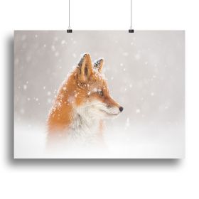 Snow is falling Canvas Print or Poster (Type: Standard Framed Canvas Print, size: 12" x 8" / 30cm x 20cm approx)