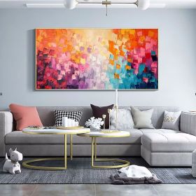 Handmade Oil Painting Large Original Abstract Colors Painting Extra Large Art Painting Textured Abstract Wall Art Living Room Decor Modern Origin (Style: 01, size: 40x80cm)