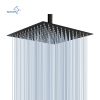 US Warehouse Stock 12 inch Square Water Saving Bathroom Top Rainfall Shower Head