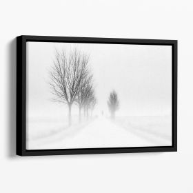 My Tiny World Floating Framed Canvas (Color: Black, size: 12" x 8" / 30cm x 20cm (approx))