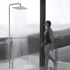 US Warehouse Stock 12 inch Square Water Saving Bathroom Top Rainfall Shower Head