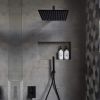 US Warehouse Stock 12 inch Square Water Saving Bathroom Top Rainfall Shower Head