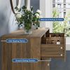 6 Drawer Dresser for Bedroom, Wood Storage Cabinet With Metal Handles, Modern Closet Of Drawers for Living Room