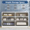 6 Drawer Dresser for Bedroom, Wood Storage Cabinet With Metal Handles, Modern Closet Of Drawers for Living Room